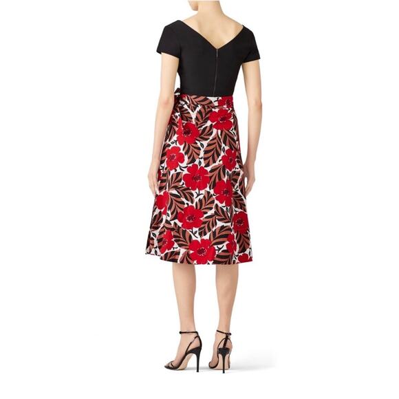 Kate Spade New York Poppy Field Linen Blend Midi Wrap Skirt‎ Women’s Size 10 - Picture 2 of 7